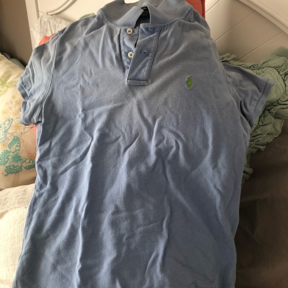 Polo, “the skinny polo “, size large, light blue
